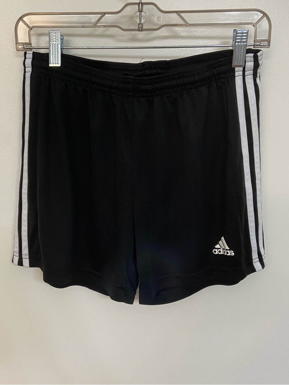 Adidas Aeroready Women’s Shorts Medium Black White 3 Stripe Athletic Running
